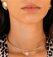 Collana Rue des Mille Donna in Lega metallica Cubic Zirconia GR-039 M1 AU - GR-039 M1 AU